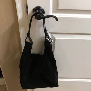Black suede Rebecca Minkoff hobo